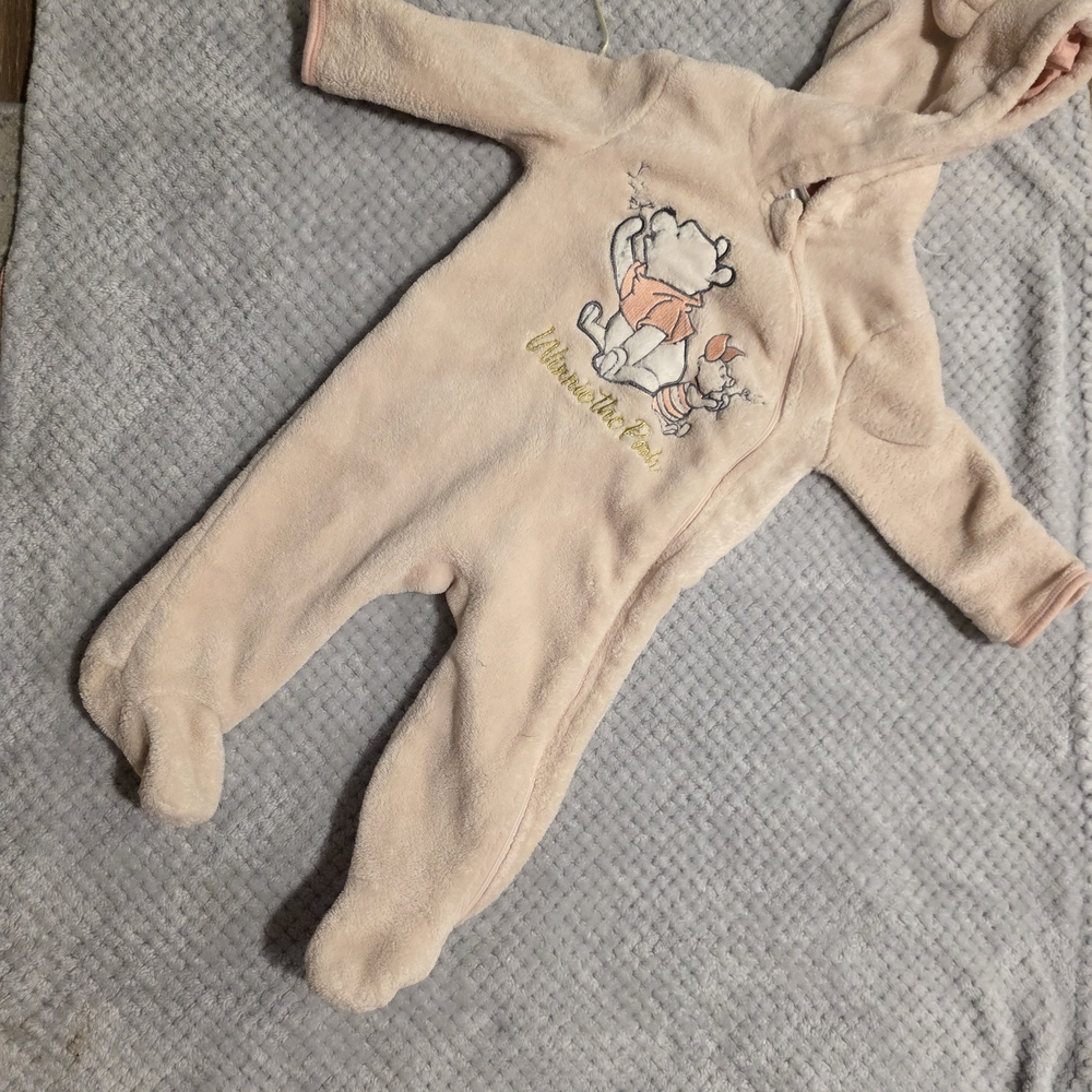Disney Baby Pink Winnie the Pooh Footie
